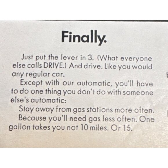 Vintage 1968 Volkswagen Fully Automatic Transmission Print Ad FINALLY - Picture 3 of 10